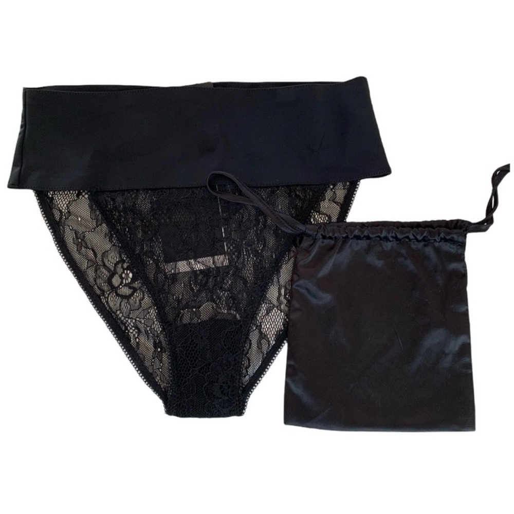 NWT Zara  Elegant Black Lace Women's Intimate Lingerie L